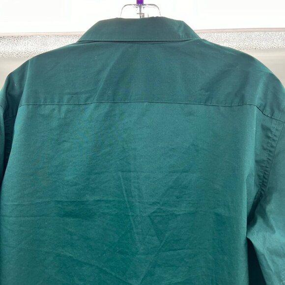 Egara Men's Skinny Fit Button Up Dress Shirt Green Size 16.5 34/35 - Picture 6 of 8